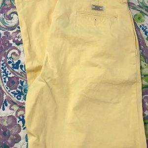 Men’s yellow Polo pants 36x34